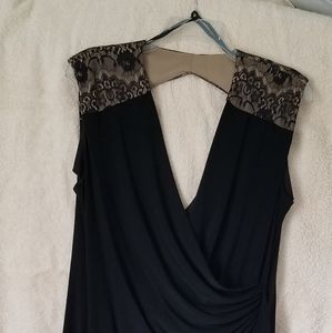 V-neck front & back